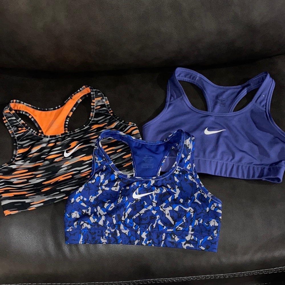 Nike Women's Sports Bra Set - Blue, Purple, Orange